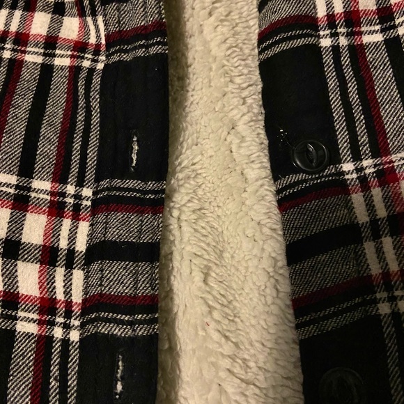 Plaid sherpa lined jacket - Picture 2 of 5